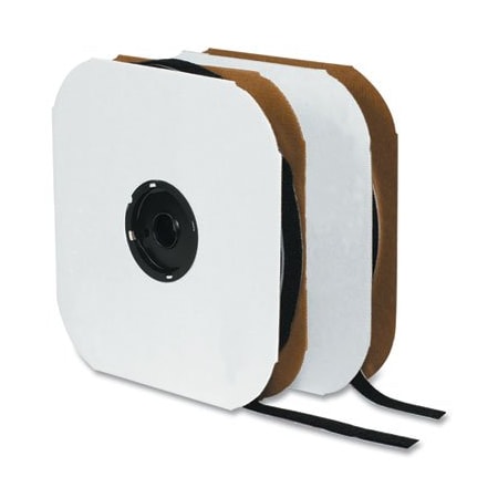 Velcro Brand Sticky-Back Fasteners, Hook Side, 2in X 75 Ft, Black 191245